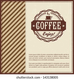 retro vintage coffee background with typography classical group coffee background scene edge heap sign darkness employment fancy blazing impression series vintage excellent art quality flag diploma vo