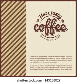 retro vintage coffee background with typography classical gathering coffee scene border heap mark dark partnership luxurious flaming offset set old-fashioned best science quality flag assurance vouche