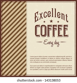 retro vintage coffee background with typography classical group coffee background scene boundary pile sign dark partnership luxurious burning printing series aged best science classic quality flag dip