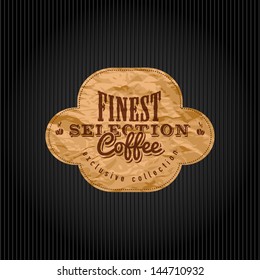 retro vintage coffee background with typography way classical star coffee bar background scene nourishment cafe old performance elderly drink fashionable fancy teacup original cappuccino promotion fly