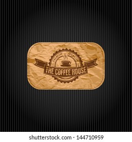 retro vintage coffee background with typography way classic star coffee bar scene nurture cafe elderly performance older drink fancy cup original cappuccino booklet brochure mind idea scheme dream war