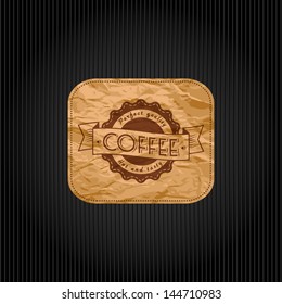 Retro Vintage Coffee Background with Typography