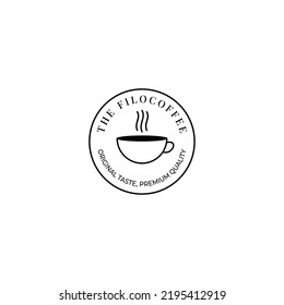 Retro Vintage Coffee Cafe Bar Restaurant Logo Design Vector Inspiration