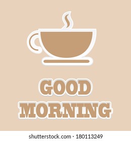 retro vintage coffee card, illustration vector format