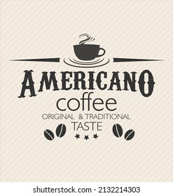 Retro vintage coffee design vector