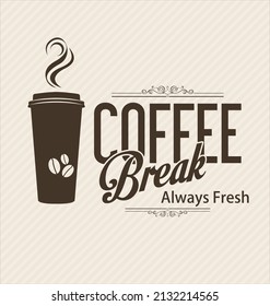 Retro vintage coffee design vector