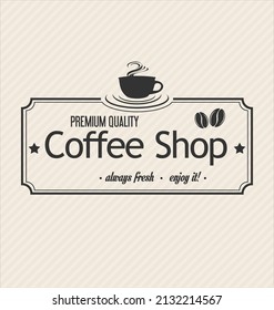 Retro vintage coffee design vector