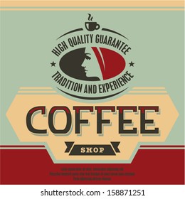 Retro Vintage Coffee Label