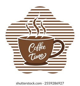 retro vintage coffee time t-shirt design