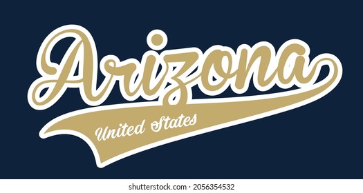 varsity de la universidad retro vintage estampación de eslogan de los estados unidos para camiseta gráfica o pegatina de parche de bordado - Vector