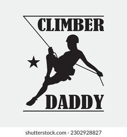 Retro Vintage Daddy Climber T-Shirt Dad Father's Day Gift