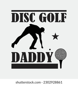 Retro Vintage Daddy Disc Golf T-Shirt Dad Father's Day Gift