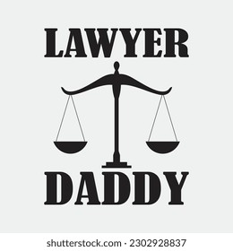 Retro Vintage Daddy Lawyer Shirt Funny Dad Father's Day Gift