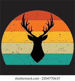 Retro Vintage Deer Lover Hunting Wildlife Forest Animal t Shirt