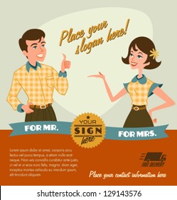 Retro vintage design