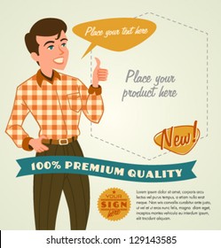 Diseño retro vintage
