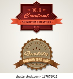 Retro vintage design elements