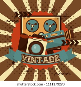 retro vintage devices