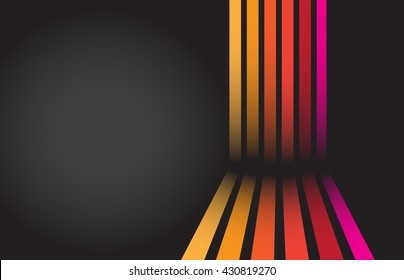 Retro, Vintage, Disco, Funky Background. Vector Art.