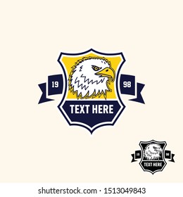 Retro vintage eagle patch for sports or apparel badge