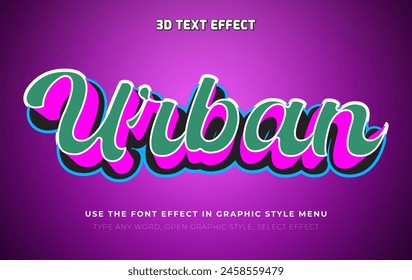 Plantilla de efecto de texto editable vintage retro