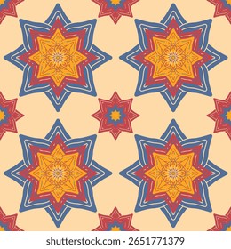 retro vintage ethnic aztec tribal acient pattern seamless background for fashion fabric and textile,2d illustration