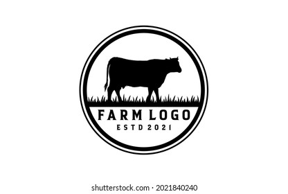 Retro Vintage Farm Animal Logo Inspiration Stock Vector (Royalty Free ...