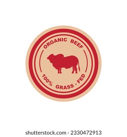 Retro Vintage Farm Cattle Angus Livestock Emblem Label logo création vectorielle. logo pour l'inspiration de la viande de boeuf, du bétail, du boucher et du logo d'animal de ferme