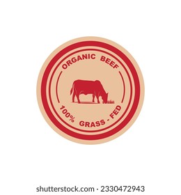 Retro Vintage Farm Cattle Angus Livestock Emblem Label logo création vectorielle. logo pour l'inspiration de la viande de boeuf, du bétail, du boucher et du logo d'animal de ferme