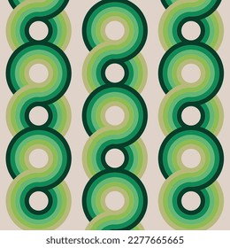 Retro Vintage Figure 8 Pattern