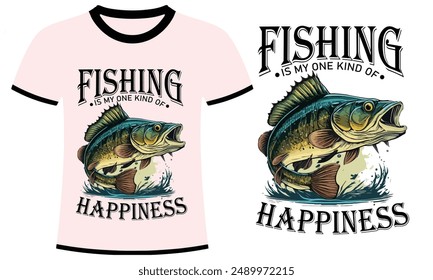 retro vintage fishing t shirt design