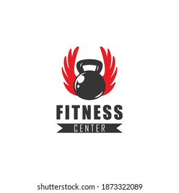 Retro vintage fitness logo badge