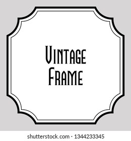 Retro vintage frame vector