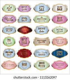 Retro vintage frames and labels collection