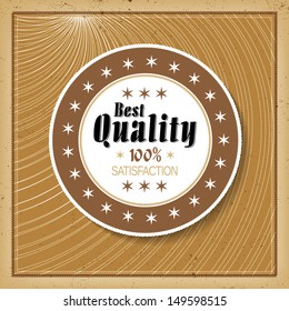 Retro vintage grunge label Best quality 