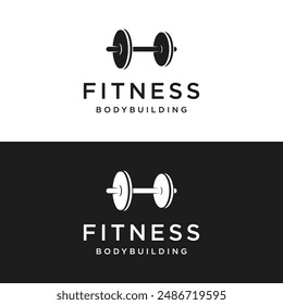 Retro vintage gym sport bodybuilding logo design. Logo for business, fitness, labels, badges and gym centers.