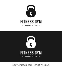 Retro vintage gym sport bodybuilding logo design. Logo for business, fitness, labels, badges and gym centers.