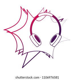 retro vintage headphones music audio