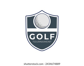 Retro Vintage Hipster Golf Vector Logo