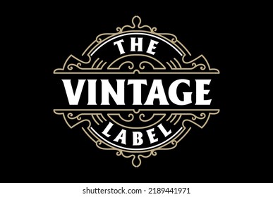 Retro Vintage Hipster Steampunk Emblem Logo Design Vektor