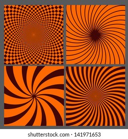 retro vintage hypnotic background.