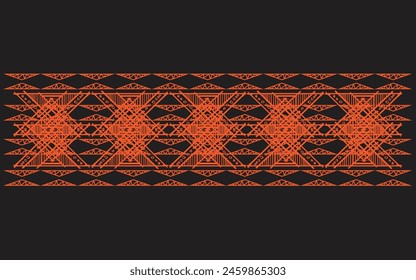 retro vintage ikat mexican ethnic aztec tribal acient batik pattern seamless background for fashion fabric and textile, 2d illustration