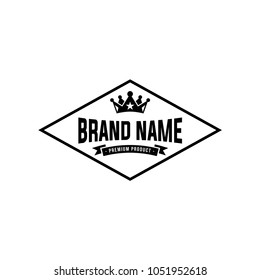 Retro Vintage Insignia, Logotype, Label or Badge Vector design element, business sign template.