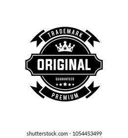 Retro Vintage Insignia, Logotype, Label or Badge Vector design element, business sign template.