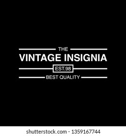 Retro Vintage Insignia, Logotype, Label or Badge Vector design element, business sign template