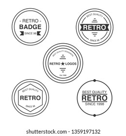 Retro Vintage Insignia, Logotype, Label or Badge Vector design element, business sign template