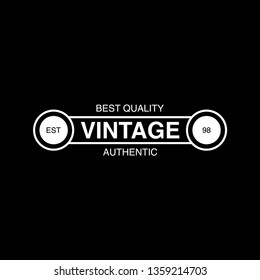 Retro Vintage Insignia, Logotype, Label or Badge Vector design element, business sign template