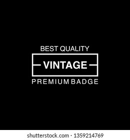Retro Vintage Insignia, Logotype, Label or Badge Vector design element, business sign template