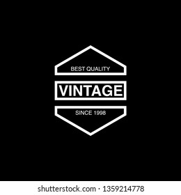 Retro Vintage Insignia, Logotype, Label or Badge Vector design element, business sign template