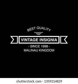 Retro Vintage Insignia, Logotype, Label or Badge Vector design element, business sign template